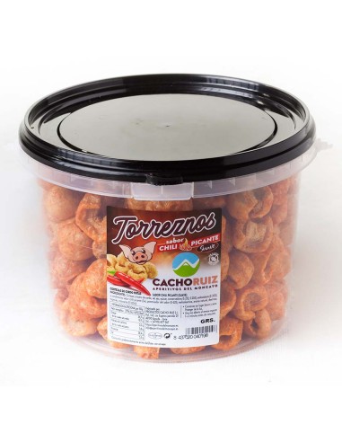 Torrezno FRITO CHILLI PICANTE. Cubo 800gr.